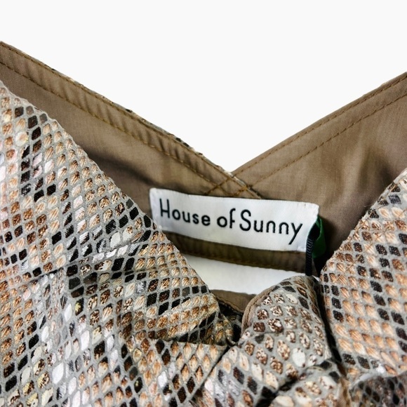 House of Sunny Cristina‎ Crop Top Faux Snakeskin - Picture 5 of 6